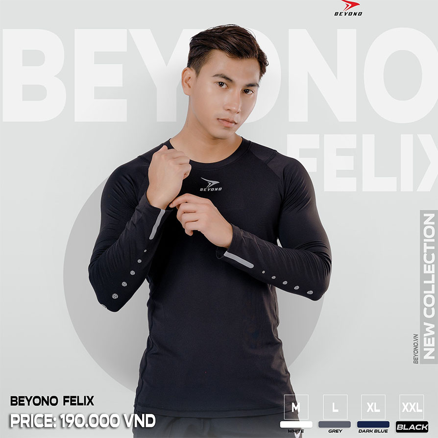 Áo thun dài tay giữ nhiệt Nam Beyono Felix