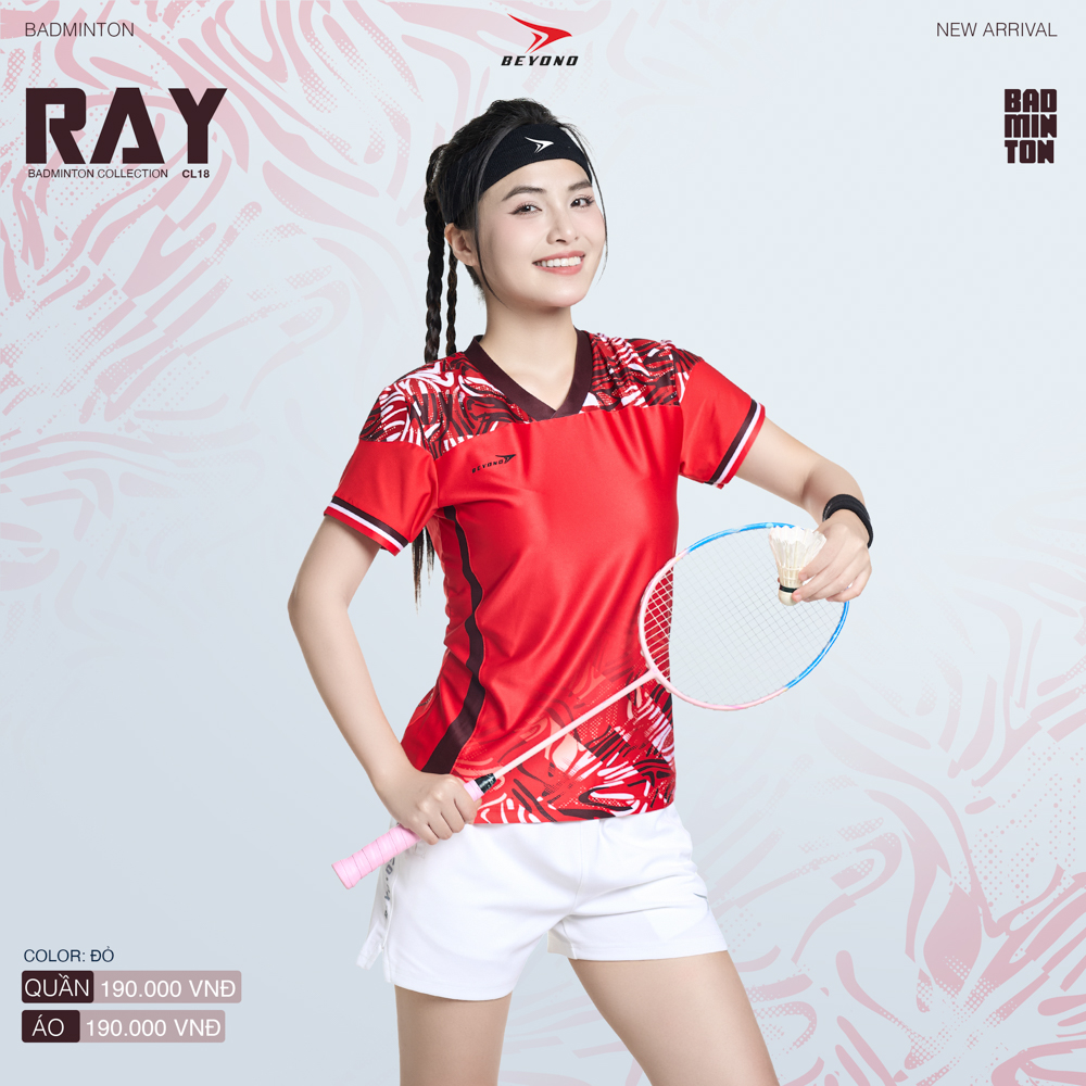 Áo thể thao cầu lông  NỮ  Beyono Ray CL18