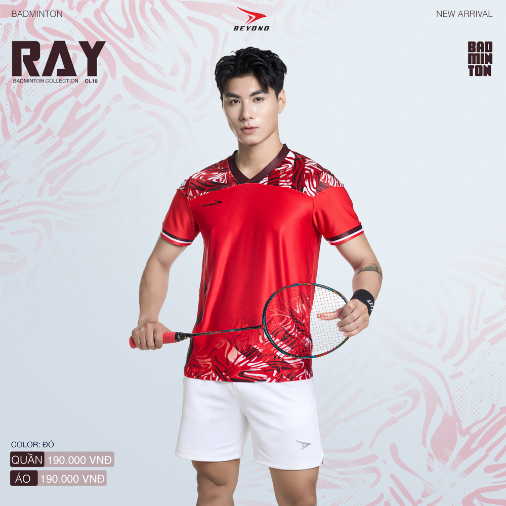 Áo thể thao cầu lông  Nam  Beyono Ray CL18