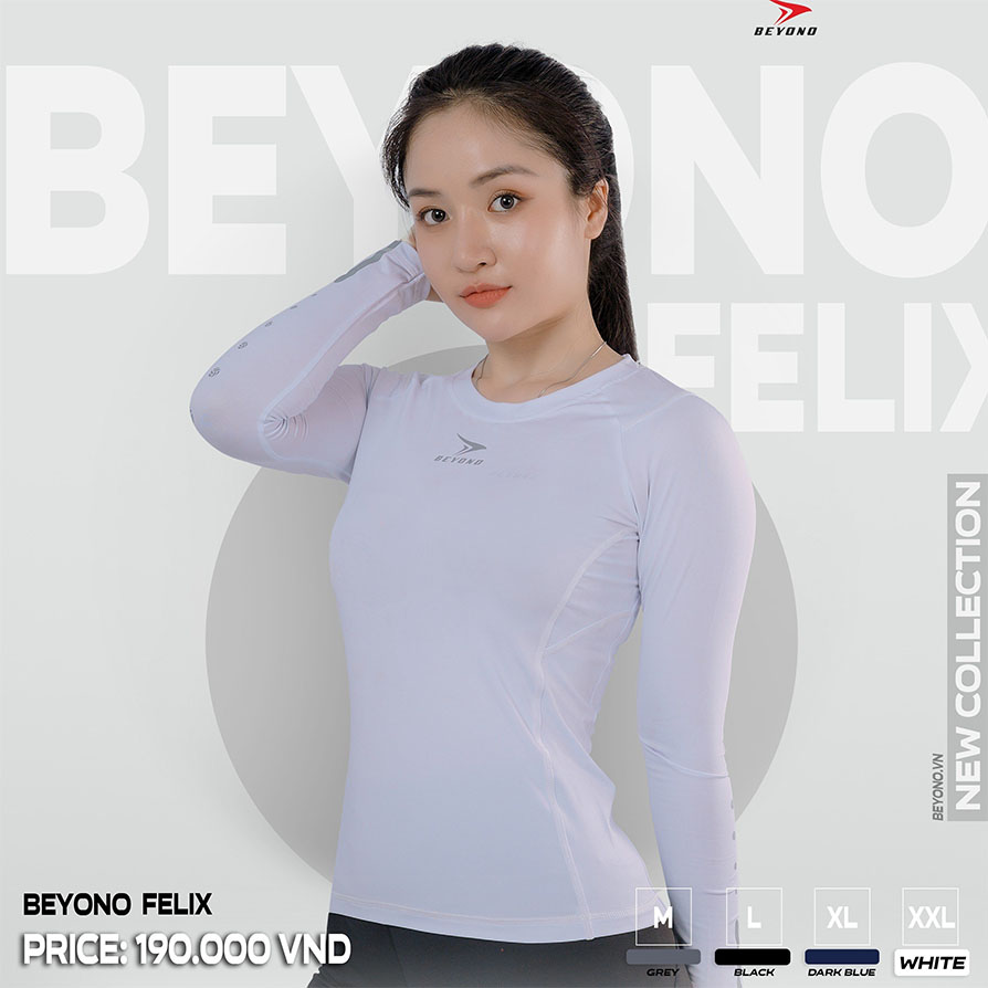 Áo thun dài tay giữ nhiệt Nữ Beyono Felix