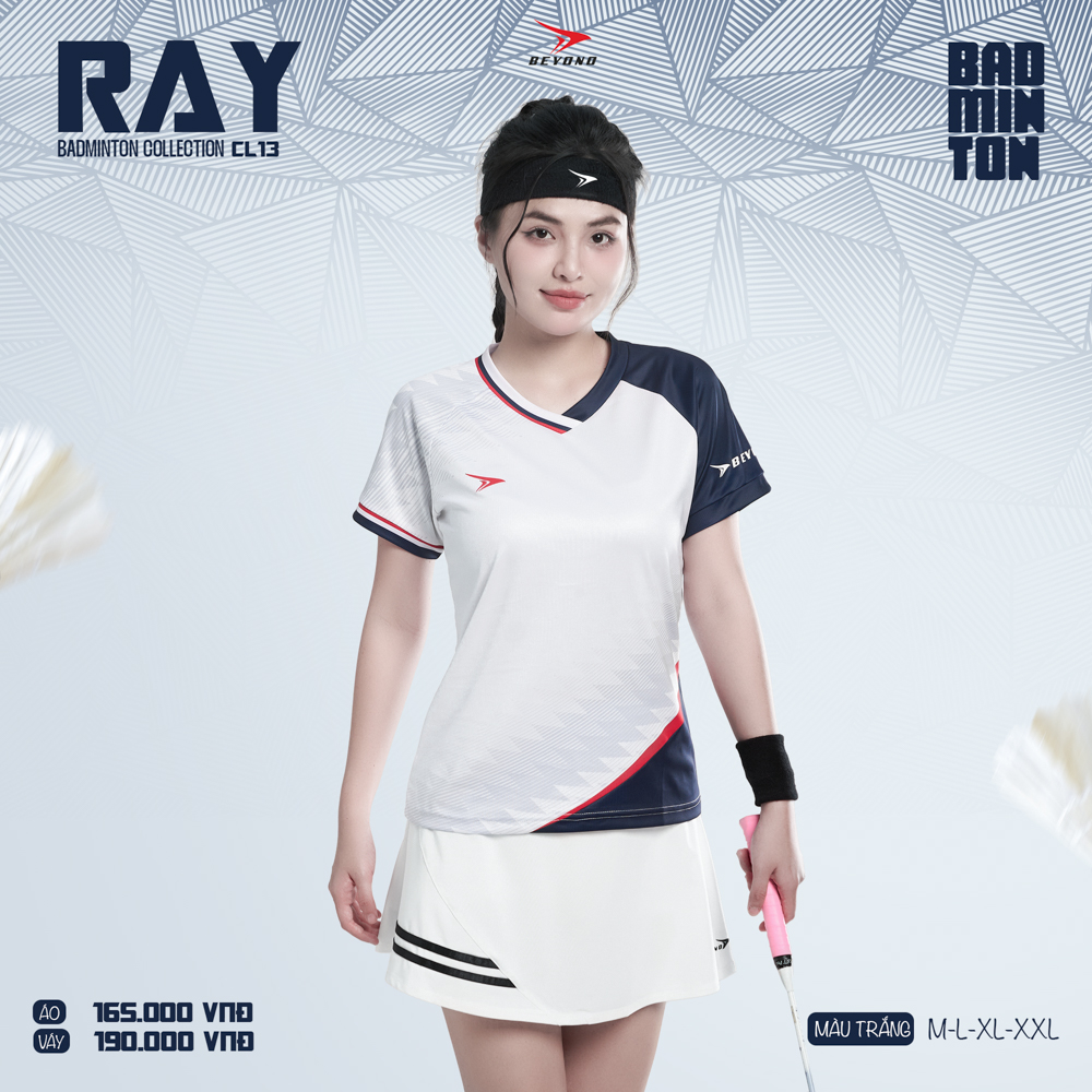 Áo thể thao cầu lông  Nữ Beyono Ray CL13