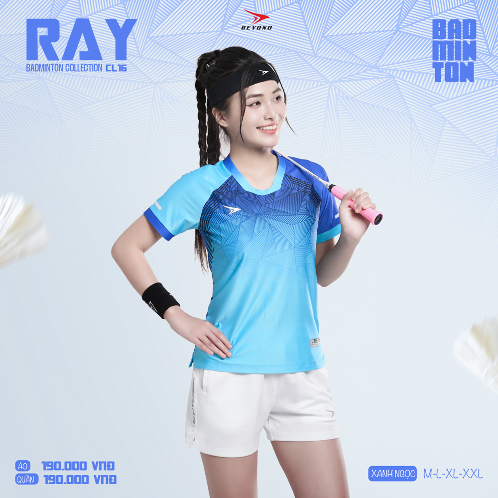 Áo thể thao cầu lông  Nữ  Beyono Ray CL16