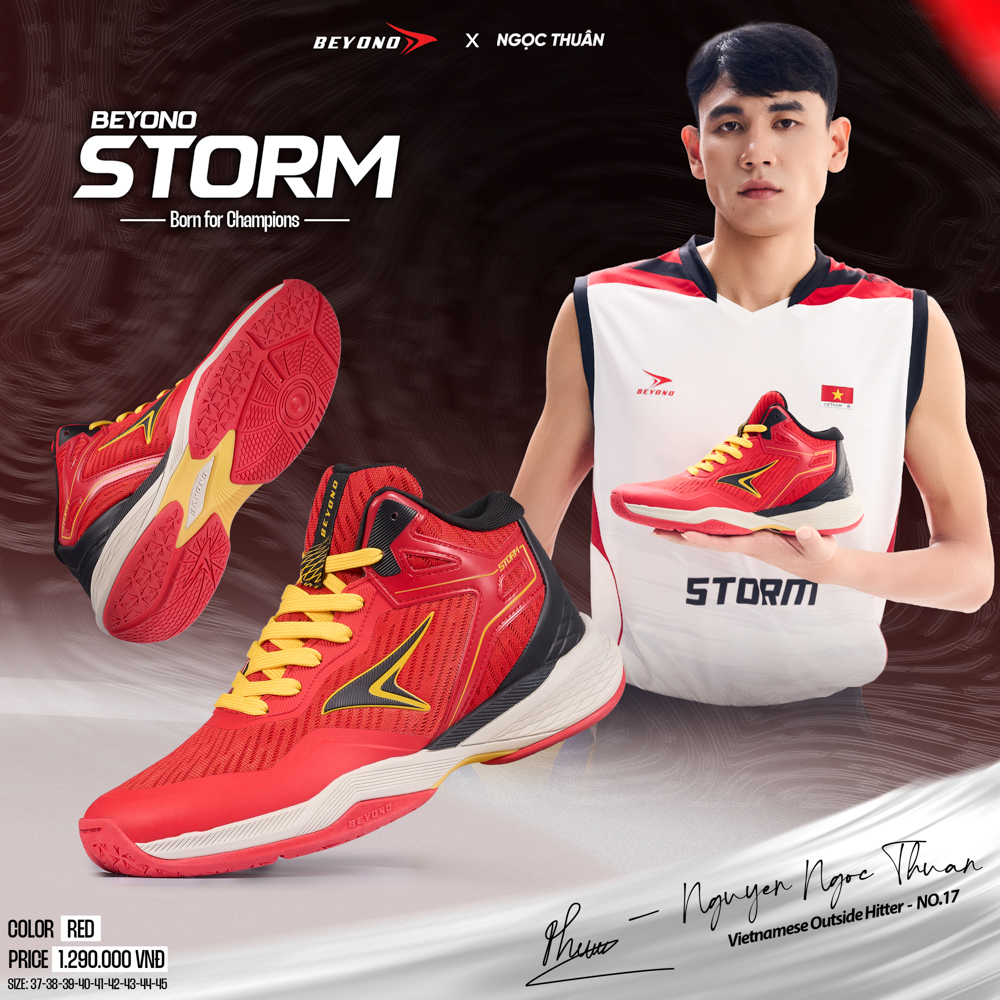 Giày Thể Thao Bóng Chuyền  BEYONO STORM  – BORN FOR CHAMPIONS 
