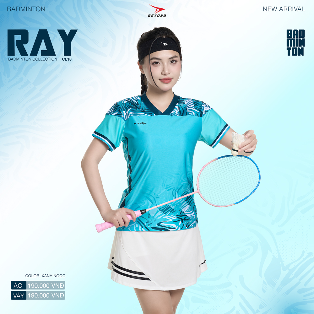 Áo thể thao cầu lông  NỮ  Beyono Ray CL18
