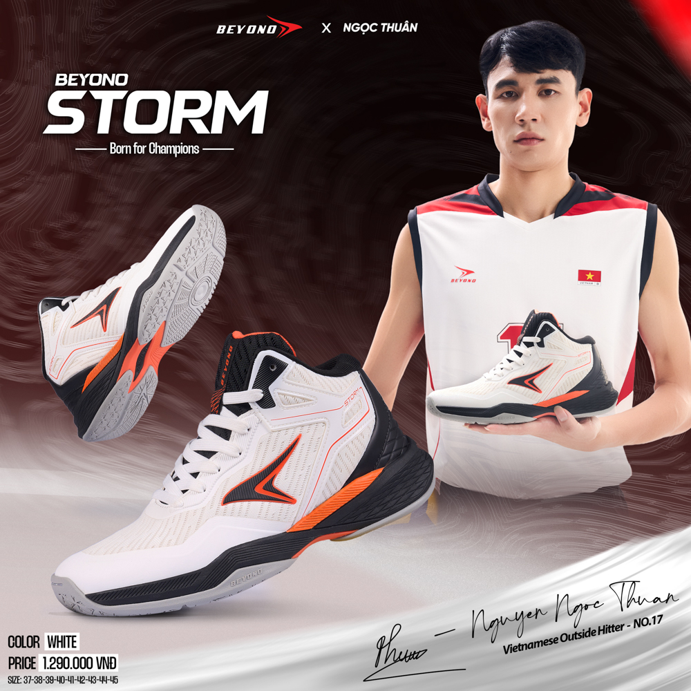 Giày Thể Thao Bóng Chuyền  BEYONO STORM  – BORN FOR CHAMPIONS 