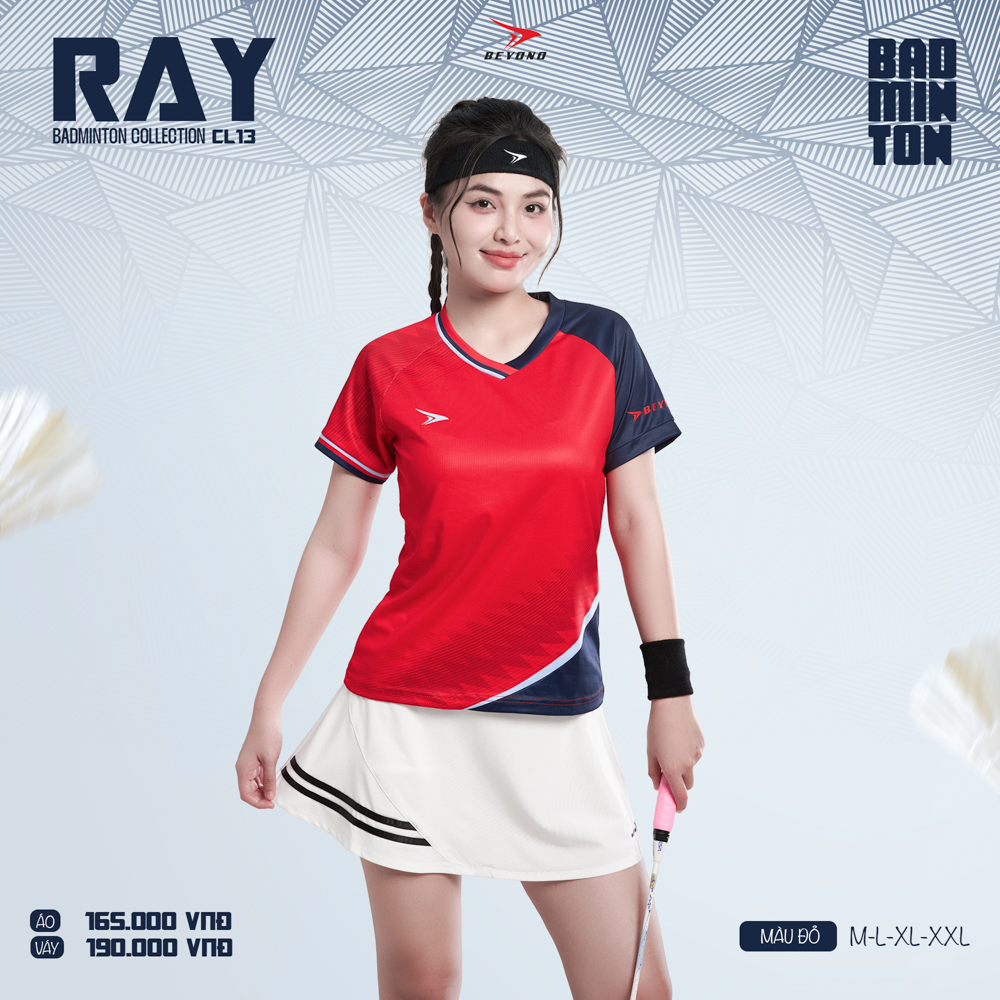 Áo thể thao cầu lông  Nữ Beyono Ray CL13