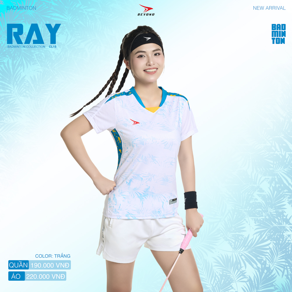 Áo thể thao cầu lông  Nữ  Beyono Ray CL15