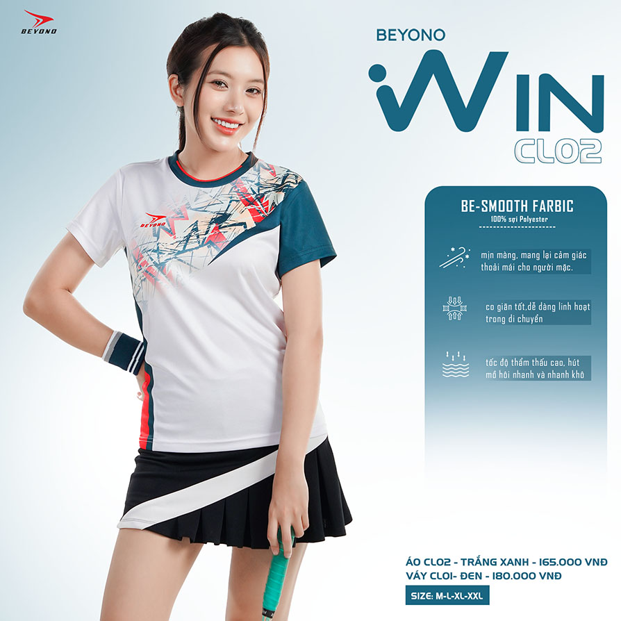 Áo thể thao cầu lông Nữ Beyono Win CL02